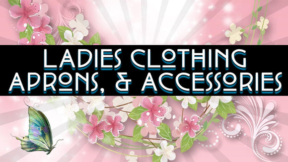 ladies Clothing, Aprons, slips and accessories