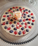 a slice - Black Raspberry & Vanilla (slice only, full cake on request)