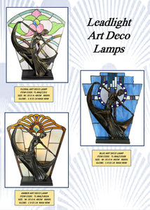 ART DECO - LEADLIGHT LAMPS