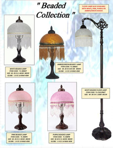 BEADED COLLECTION- TABLE LEADLIGHT LAMPS