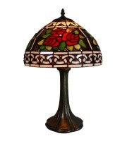 12" rose table lamp