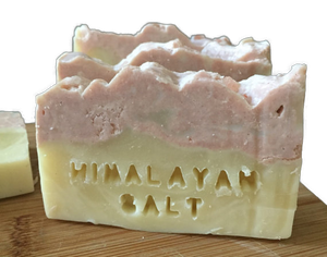 Handmade Pink Clay and Himalayan Salt Soap, Natural, Organic,