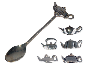 TEASPOON-TEAPOT HANDLE (6 STYLES) (QUOTE CODE PLUS ITEM AND ADDRESS FOR POSTAGE, ALLOW 30 DAYS FOR SHIPPING)