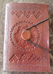Small - Leather Cover Journals - LD-001 - ELASTIC CORD TIE