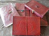 Large - Leather Cover Journals – LD-001 ELASTIC TIE