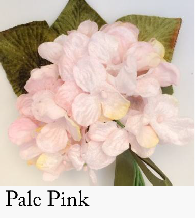 velvet hydrangea posy pale pink