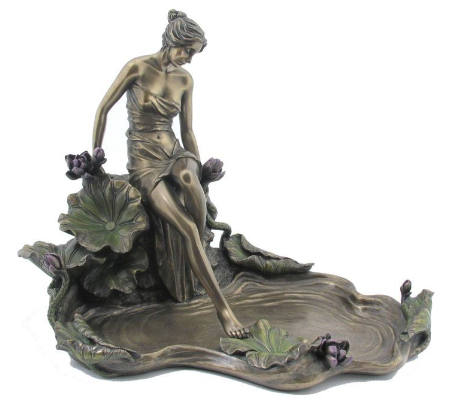 JEWELLERY TRAY - LADY STEPPING WATER.