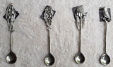 WS Handmade Silver Pewter Olive Spoons