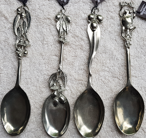 WS Handmade Silver Pewter Soup/Serving Server/Spoon - per spoon only