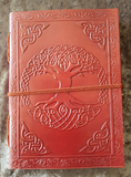 Medium - Leather Cover Journals – LD-015 PLAIN EMBOSSING DRAW STRING